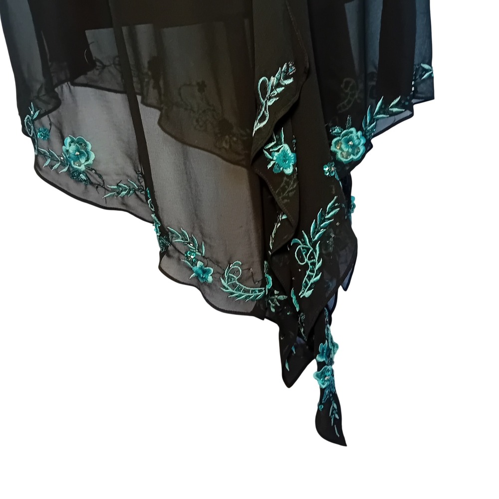 Vintage 90s R&M Richards Plus Size Cocktail Dress Formal Floral Embroidered 22W - Picture 10 of 16